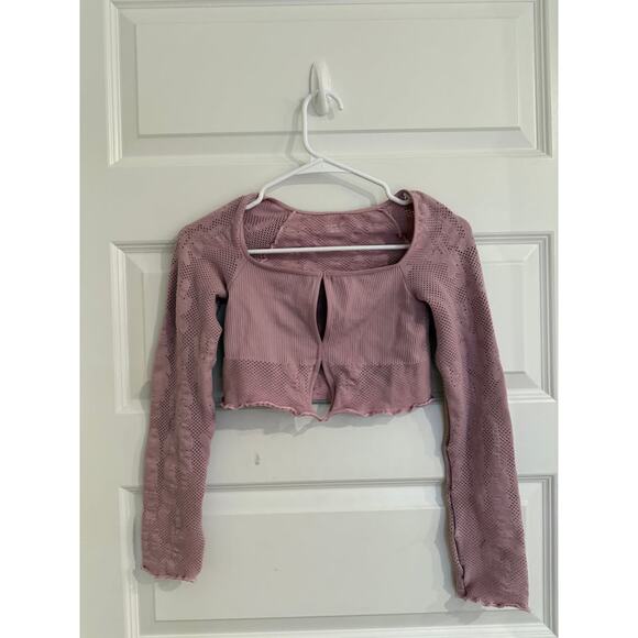 NWT Urban Outfitters Henley Seamless Crop Top - Picture 2 of 8